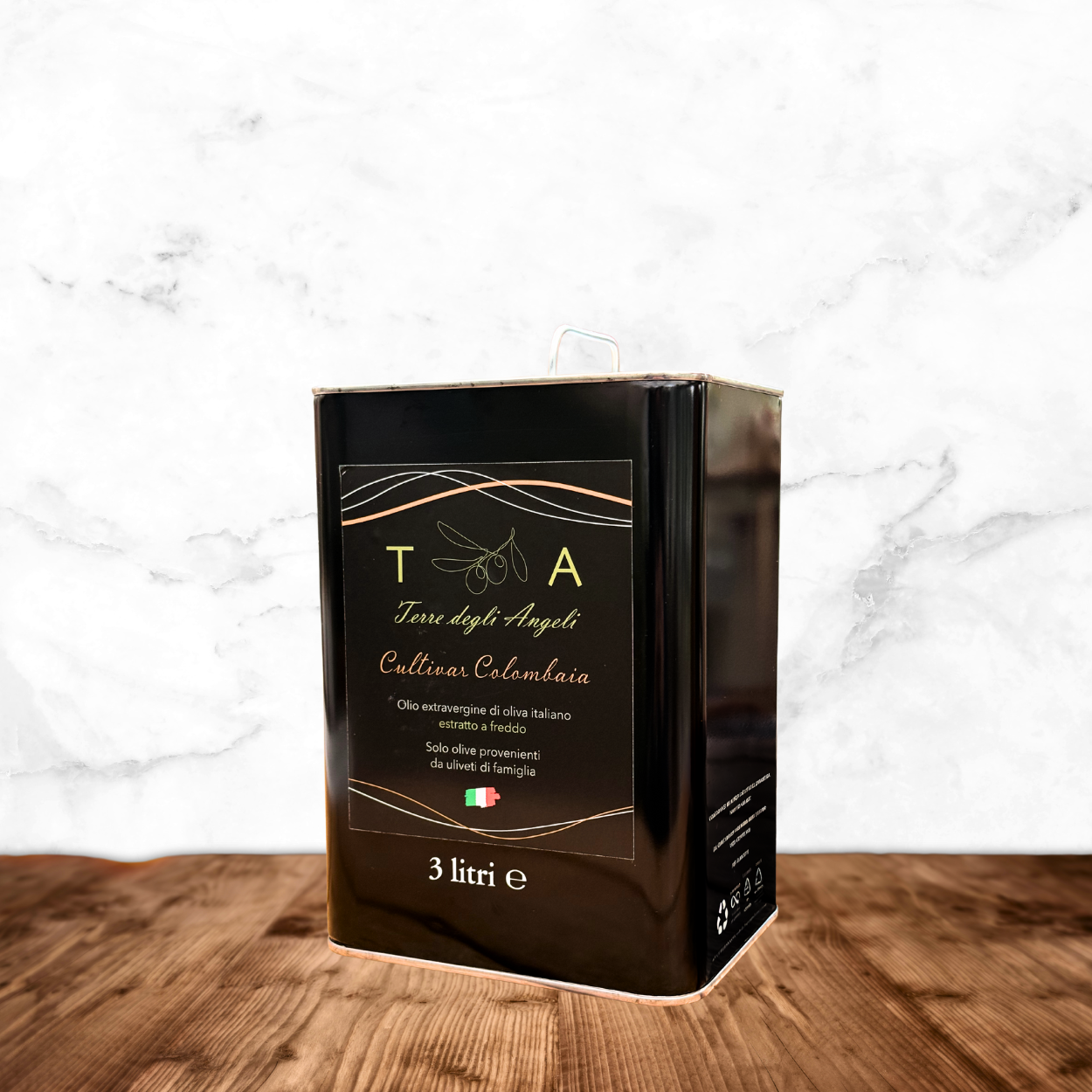 Latta 3 lt Olio EVO - Cultivar Colombaia